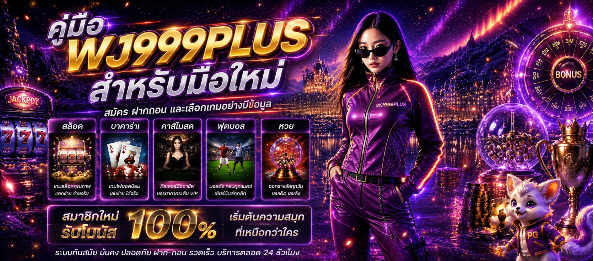 WJ999PLUS คู่มือสมัคร ฝากถอน และเลือกเกม